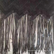 Fringed Sequins Fabric for Shirt and Skirt